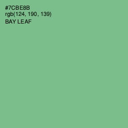 #7CBE8B - Bay Leaf Color Image